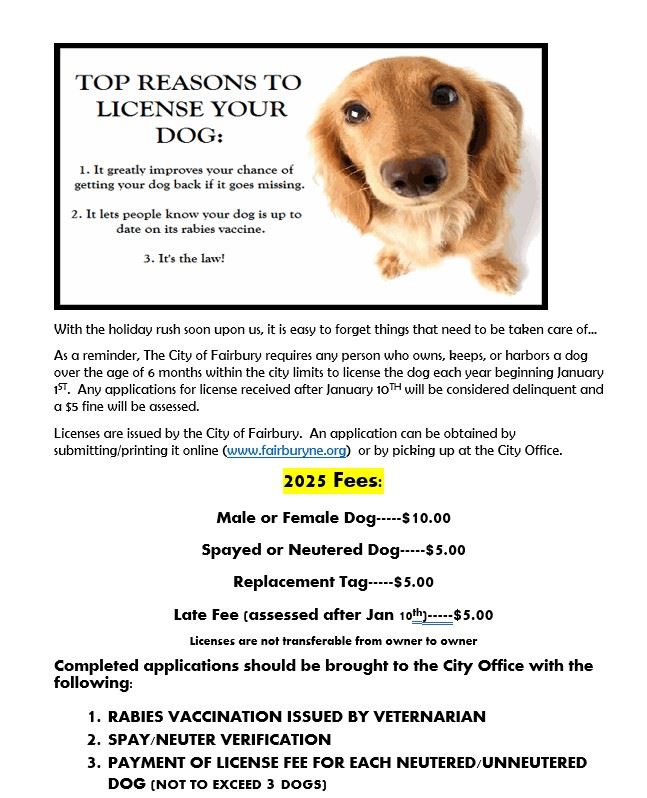 DOG LICENSE RENEWAL