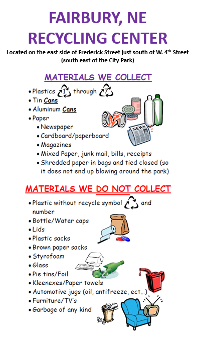 FAIRBURY, NE RECYCLING CENTER IMAGE