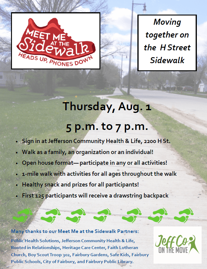 MEET ME AT THE SIDEWALK IMAGE OF FLYER